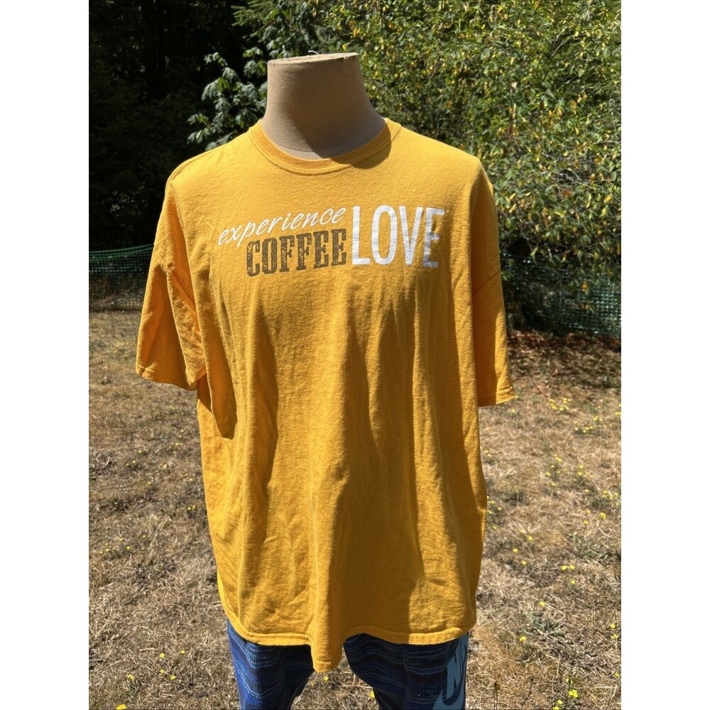 Bob Evans Farms Coffee Orange Rise Shine Breakfast Graphic Short Sleeve 2 XL